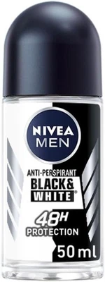 BRANDED Nivea Men Roll On Deodorant Invisible Black and White Original 50ml x 6