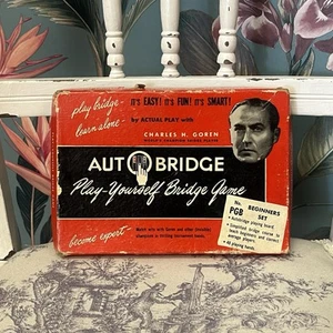 Bridge Board Game Vintage Autobridge Playing Teach & Play by Yourself - Picture 1 of 2