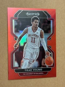 2022 Prizm Draft Picks TRAE YOUNG Red Prizm /299 Oklahoma Sooners - Picture 1 of 2