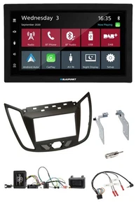Blaupunkt DAB Bluetooth USB Lenkrad 2DIN Autoradio für Ford C-Max ab 11 braun - Bild 1 von 11