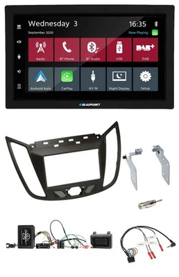 Blaupunkt DAB Bluetooth USB Lenkrad 2DIN Autoradio für Ford C-Max ab 11 braun - Bild 1 von 4