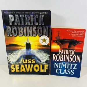 2 Lot Patrick Robinson- USS Seawolf & Nimitz Class Paperbacks Military Thriller - Picture 1 of 12