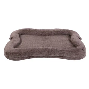 Washable Pet Dog Bed Soft Fluffy Warm Kennel Dog Mat Blanke Puppy Cushion Brown - Picture 1 of 6