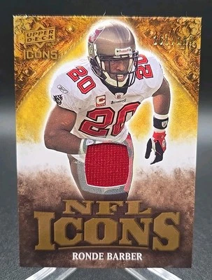 Camiseta deportiva Ronde Barber 2009 Upper Deck ICONS TAMPA BAY BUCCANEERS/299 NFL IC-RB Foto 1 de 4