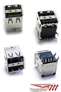 USB Jack Einbaubuchse Laptop PC USB Doppel Buchse Typ A us139 - Bild 1 von 1