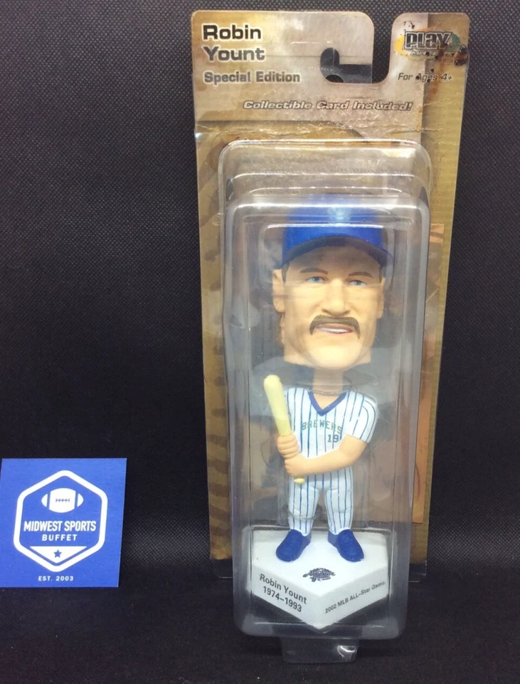 Robin Yount 2002 Upper Deck Milwaukee Brewers All-Star Bobblehead ~ Frete GRÁTIS - Imagem 1 de 4