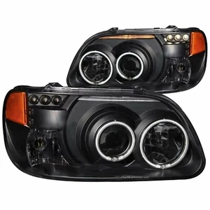 ANZO 111132 Projector Headlights Lamp w/ Halo Black for 95-01 Ford Explorer 1pc - Foto 1 di 6