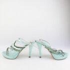 Women's shoes LE BEATRICI 4 (EU 37) sandals green satin DC253-37
