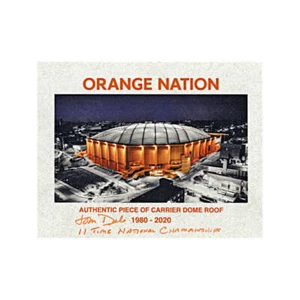 John Desko Autographed Syracuse Authentic 11x 14 Carrier Dome Roof (CX Auth) - Picture 1 of 1