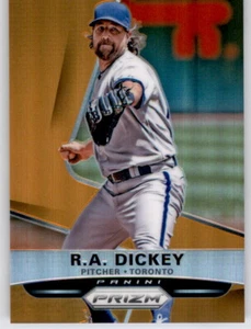 2015 Prizm Orange Holo RA Dickey #d /60 SSP Parallel Refractor R.A. Blue Jays - Picture 1 of 2