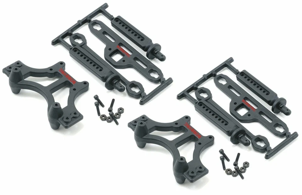 RPM Front & Rear Shock Tower & Body Mount Set For Traxxas T-maxx / E-maxx black - Image 1 of 1