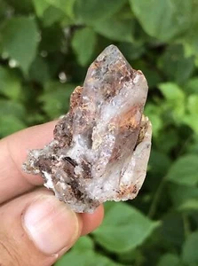 Natural rare quartz with sagenite rutile and siderite combination 29 Grams - Picture 1 of 7