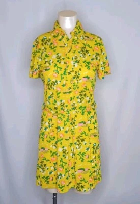 Vintage The Cracker Barrel Colorful Yellow  Dress Juniors Size - Image 1 of 4