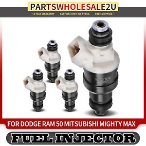 4Pcs Fuel Injector for Dodge Ram 50 1991-1993 Mitsubishi Mighty Max 1991-1996