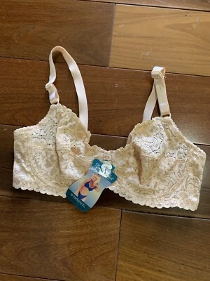 Sujetador Dreamgirl Sujetador 36B Beige Encaje con aros Sujetador sin relleno Foto 1 de 4
