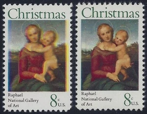 1507 8c Multiple Color Shift Error / EFO "Raphael National Gallery of Art" MNH - Picture 1 of 1