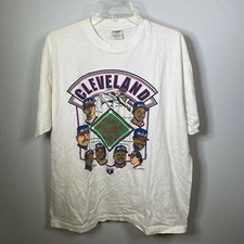 Vintage The Tribe in '95 Cleveland Indians Shirt Size XL Lofton Belle Thome
