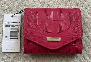 Brahmin Melbourne SMALL VERONICA Trifold Envelop Wallet SWEETHEART OMBRE Red NWT - Picture 1 of 11
