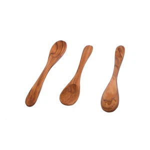 3 cucharas de mermelada de madera / cuchara de sal / cuchara de especias tallada a mano 15 cm - Skandwood Reino Unido - Imagen 1 de 3
