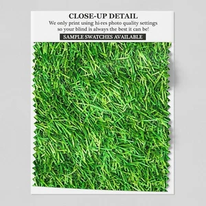 7 Grass Printed Roller Blind - various sizes, blackout FREE UK delivery - Picture 1 of 4