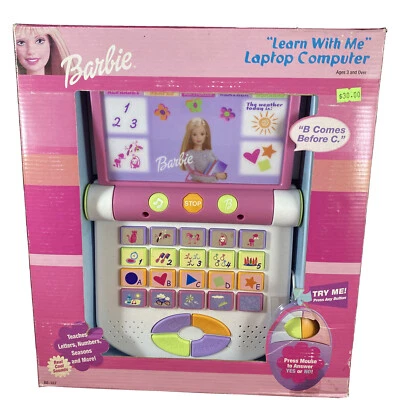 Computadora portátil Barbie vintage “Aprende conmigo” 2000 NOS BE-167 Foto 1 de 4