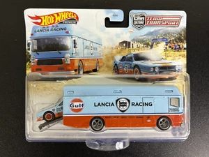 Hot Wheels Car Culture Team Transport #26 GULF Lancia Rally 037 Euro Hauler - Picture 1 of 7