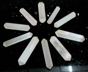 Selenite Five Double Terminated Points Crystal Healing Metaphysical Gift Wellnes - Foto 1 di 1