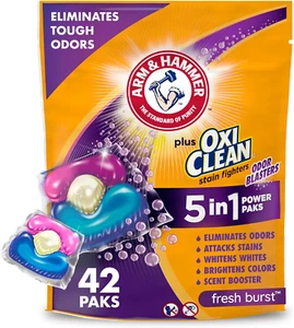 ARM & HAMMER plus Oxiclean with Odor Blasters Concentrated Laundry Detergent, 5- - Picture 1 of 13