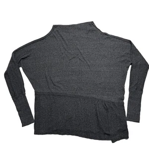 Top donna We the Free People grigio medio maglia a costine collo barca tunica oversize - Foto 1 di 10