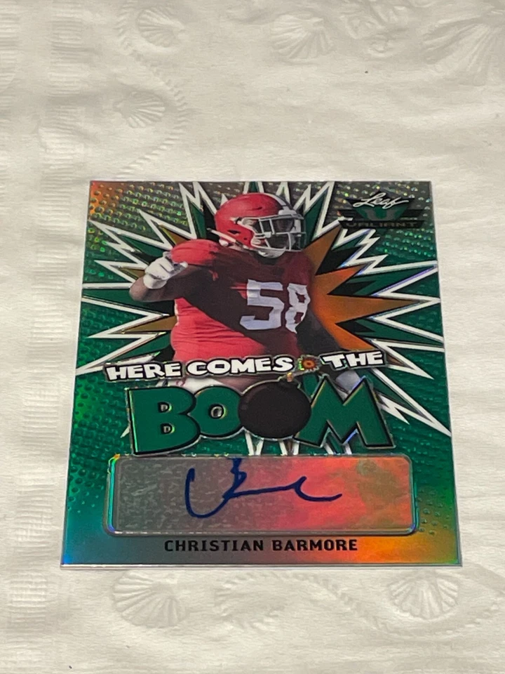 2021 Christian Barmore Leaf Valiant Here Comes the Boom Auto 5/99 (D864) - Image 1 of 1