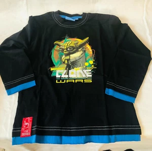 Sar Wars - Long Sleeve - T-Shirt Yoda - Clone Wars Gr.116 R7/34 - Bild 1 von 3