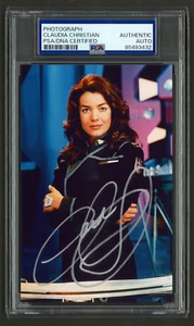Claudia Christian Signed Photo (PSA) Babylon 5 Commander Ivanova Sci-Fi Auto - Picture 1 of 2