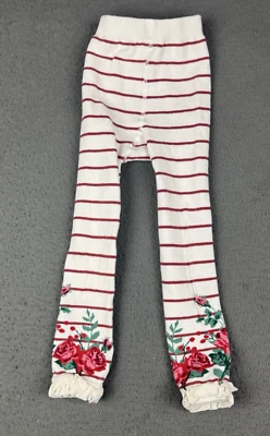 Medias Ruffle Butts para niños pequeños blancas rayas rojas rosa sin pies vacaciones 2T-4T 2 3 4 Foto 1 de 4