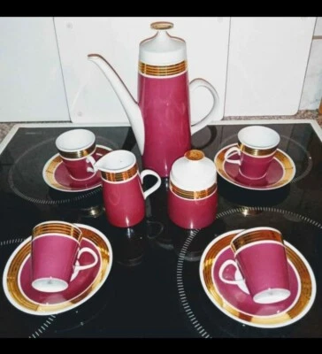 Kaffeeservice Lichte Porzellan 4 Personen Alt Shabby Shic.... - Bild 1 von 4