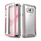 I-Blason Ares Full-Body Rugged Clear Bumper Case With Built-In Screen Pink