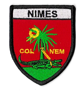 Patche Nîmes écusson Nimes blason patch thermocollant Nîmois ville armoiries - Imagen 1 de 7
