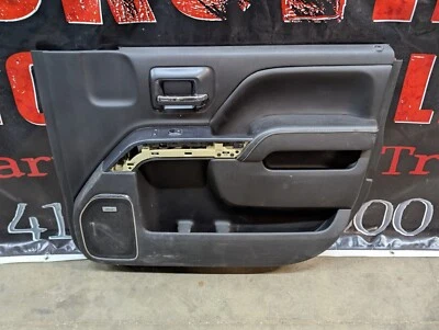 2015-2019 Chevy Silverado GMC Sierra RH Passenger Front Door Panel Jet Blk Bose - Image 1 of 4