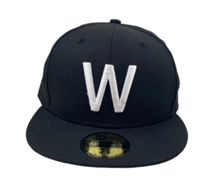 New Era Washington Senators black 59fifty Fitted hat cap 7, 7 5/8 - Picture 1 of 7