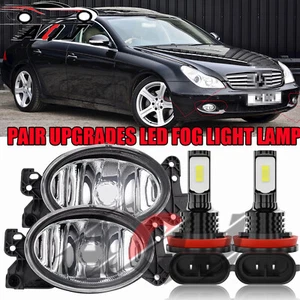 Par de luces antiniebla de parachoques 2007-2008 para Mercedes Benz lentes transparentes lámparas de repuesto - Imagen 1 de 16