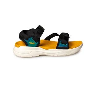 TEVA ZYMIC BLACK/SUNFLOWER HIKING SPORT TRAIL MEN'S SANDALS SIZE US 11/UK 10 NEW - Picture 1 of 5