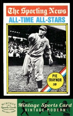 1976 Topps - Pie Traynor - #343  Pittsburgh Pirates VG/EX - Image 1 of 2