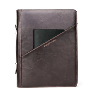 Retro Leather Tablet Case For iPad Pro 12.9" Document Portfolio Mutifuction - Picture 1 of 13
