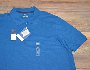 Croft & Barrow Easy Care Pique Polo Shirt Wicking Big & Tall UPF 15+ Blue Opal - Picture 1 of 2