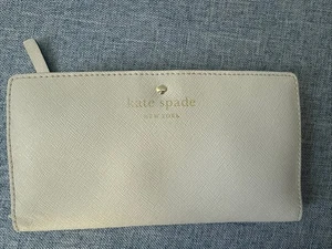 Kate Spade Mikas Pond Stacy Leather  Wallet Beige - Picture 1 of 5