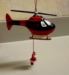 Boston Red Sox Danbury 2013 como nuevo paseo en helicóptero adorno de Navidad - Imagen 1 de 9