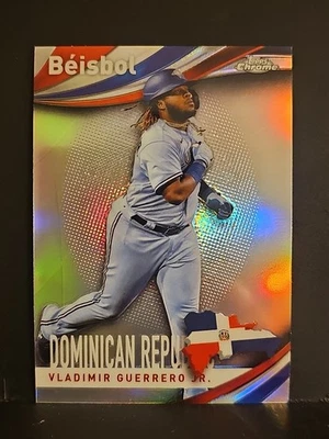 2021 Topps Chrome Beisbol #6 Vladimir Guerrero Jr BLUE JAYS  - Image 1 of 2