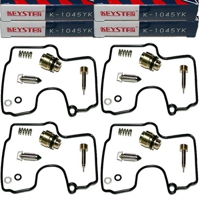4x Kit de reparación de carburador para Yamaha YZF-R1 1000 1998 - 2001 Keyster 4 kits