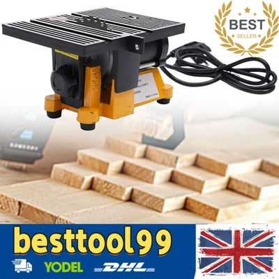 Portable Mini Table Saw Cutter Bench Cutting Machine Plastic Wood Metal 4500rpm