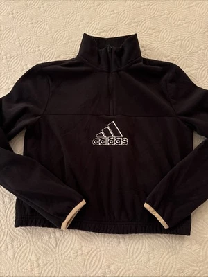 Adidas Women’s Fleece Half zip Black Size XS - Image 1 of 3