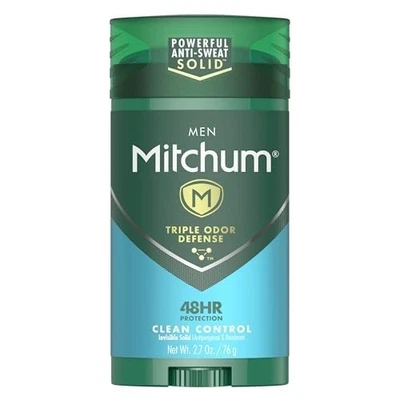 Mitchum Antitranspirante y Desodorante para Hombres Control de Limpieza Sólido Invisible 2.7Oz. Foto 1 de 4